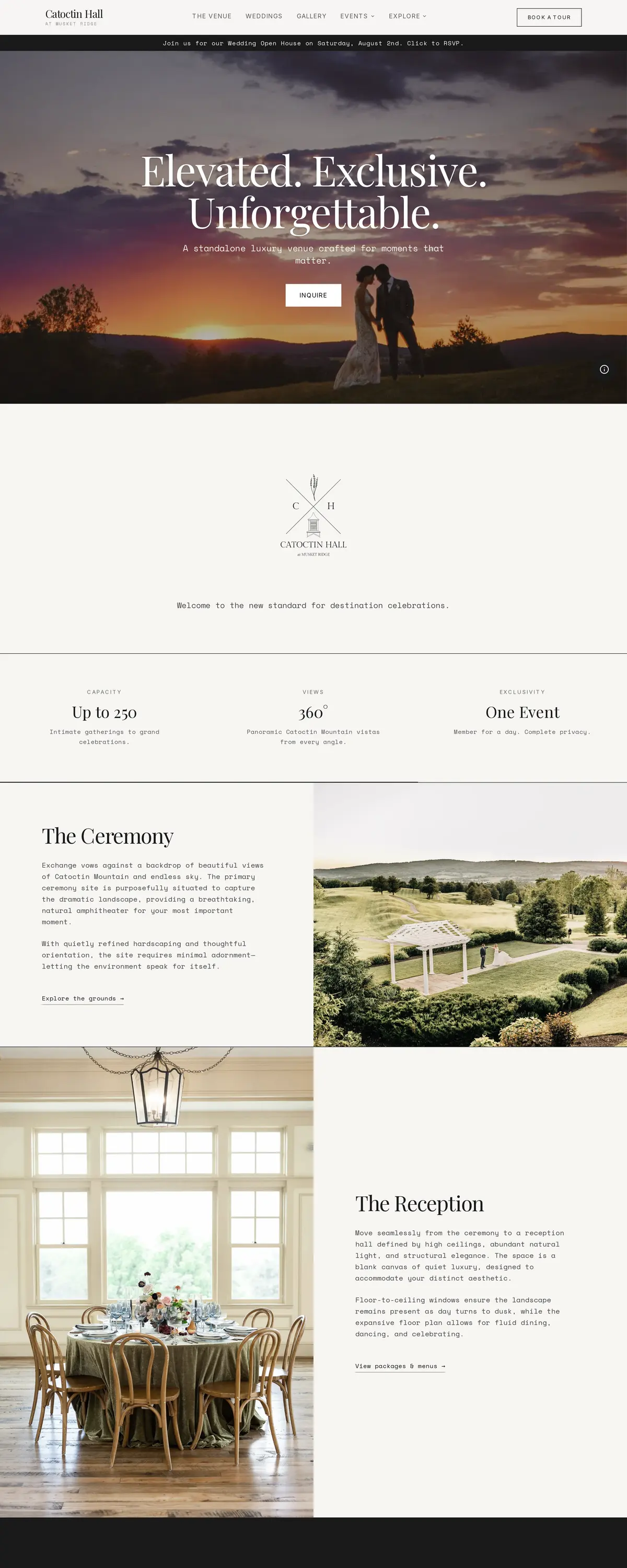 The Catoctin Hall website